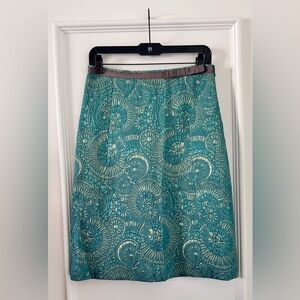 Marni silk jacquard lined designer skirt